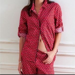 Victoria’s Secret Flannel Penguin Print Pj Pajama Set XS
